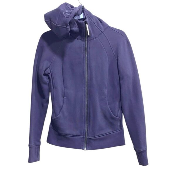 Lululemon Scuba Hoodie Purple Full Zip 2024  – Size 6 - Picture 1 of 11